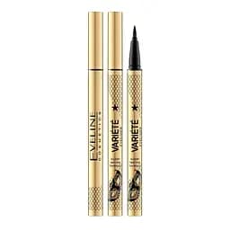 Підводка для очей Eveline Cosmetics Waterproof Variete Eyeliner ультра чорна 7 мл (LMKKEYEVARIE) - мініатюра 2