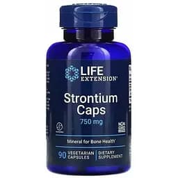 Стронцій Life Extension для здоров'я кісток 750 мг 90 капсул