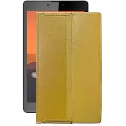 Чехол StatusCASE из экокожи для планшета Impression ImPad M701 Золотой