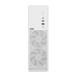 Корпус 2E Credo Slim V90W-400 з БП 2E ATX400 1xUSB3.0 1х USB 2.0 1xUSB Type-C 2x90мм VGA 390мм mATX білий - мініатюра 2