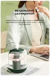 Зволожувач повітря портативний KC-019 аромадифузор електричний 1L акумулятор 2000mAh Kinscoter hoz0012523 - мініатюра 8