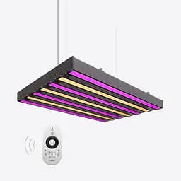 Управляемый фитосветильник для теплиц, гроубоксов черный LFKW-220db