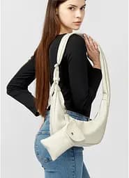 Сумка жіноча Sambag HOBO S білий 30 х 13 х 8 см (53100030) - мініатюра 8