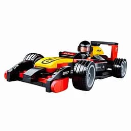 Конструктор Sluban M38-B0677 Гоночний болід з фігуркою, 120 деталей, різнокольоровий