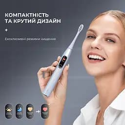 Електрична зубна щітка Oclean X Pro Digital Electric Toothbrush Glamour Silver - мініатюра 5