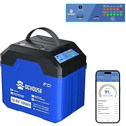 Акумулятор DC HOUSE LiFePO4 12V (12.8V/100Ah/1280Wh) (L131211800085-1) [164638] - мініатюра 3