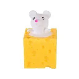 Дитяча іграшка сквіш Pop Up "Мишка у сирі" Bambi SQ-23(White) білий