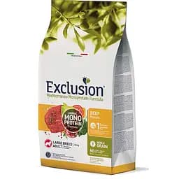 Сухой корм для взрослых собак больших пород Exclusion Noble Grain Adult Beef Large Breed, с говядиной, 12 кг