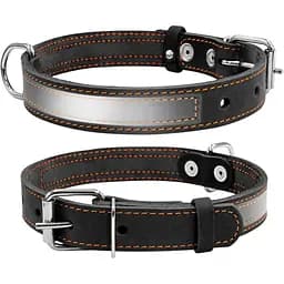 Нашийник Collar зі світловідбиваючою стрічкою, 48-63х3,5 см, чорний
