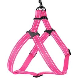 Шлея для собак Barksi Active світловідбивна (обхват грудей 45-56 см ширина 2 см) рожева