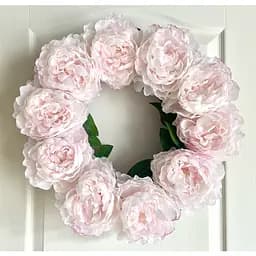 Інтер'єрний весняний вінок Hvoya Піони