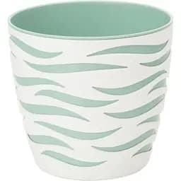 Горщик для квітів Form-Plastic Sahara Duo-14 1.65 л ментолово-білий (4400-011+067W)