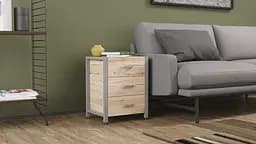 Тумба універсальна Ferrum-decor Вів'єн 3 50x41x40 сірий ДСП Дуб Сан-Марино 16мм (FRD-104197) - мініатюра 5