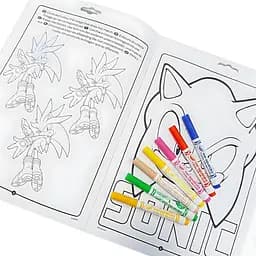 Розмальовка Crayola Sonic 32 сторінки та 7 фломастерів - мініатюра 3