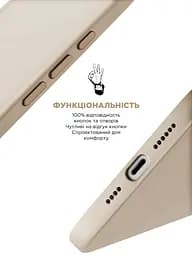 Силиконовый чехол с MagSafe для Apple iPhone 16 Pro Max, ICON2 MagCase, бежевый, противоударный, панель с мягкой подкладкой, защита всего корпуса, поддержка беспроводной зарядки, совместим с защитными стеклами и пленками, ArmorStandart (ARM80195) - мініатюра 4