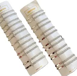 Заколки для волосся зі стразами MF-25 набір 12 шт