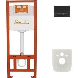 Набір інсталяцій 4 в 1 Q-tap Nest ST з лінійною панеллю смыва QT0133M425M08V1091MB