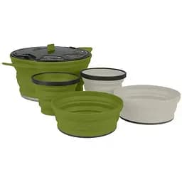 Набір посуду Sea To Summit X-Set 315pc Storage Sack Olive Pot Bowl & Mug Sand Bowl & Mug (1033-STS AXSETSS31OL)