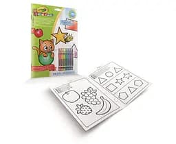 Розмальовка Crayola Mini Kids Кольори та форми, з крейдою, 24 сторінки (25-2727) - мініатюра 2
