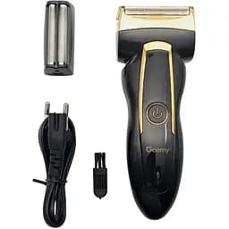 Електрична чоловіча електробритва для бороди Geemy GM 9002  акумуляторна з додатковим лезом
