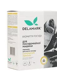 Порошок для миття посуду в посудомийній машині Delamark з ароматом лимона 1 кг (4820152332523)