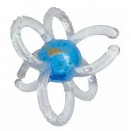 Прорізувач для зубів Lindo з брязкальцем, синій (LI 325 син)