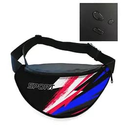 Сумка-бананка Sport чоловіча/жіноча спортивна 32×16 см з розширювачем поясна сумка або сумка через плече (3751)