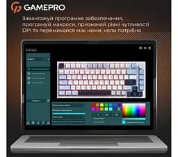 Клавіатура ігрова механічна GamePro GPMK-160-BL Warden Genesis Red Outemu Swithes Hot-Swap White-Blue - мініатюра 8