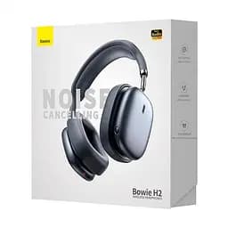Накладні бездротові навушники Baseus Bowie H2 (NGTW260001) Gray - мініатюра 6