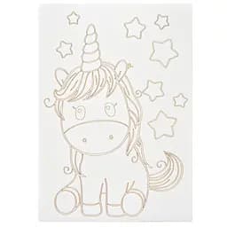 Картина-трафарет для розфарбовування піском "Єдиноріг із зірочками" Sand Box T-a4056 А4