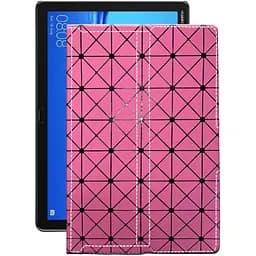 Чехол StatusCASE из экокожи для планшета Huawei MediaPad M5 lite 10 Розовый ромб