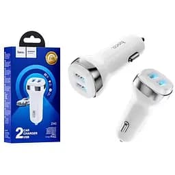 Зарядний пристрій Hoco Z40 2 x USB/2.4 A Білий