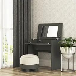 Трюмо с зеркалом в спальню MebelStar Нео 80x43x75,2 см Антрацит (MBS-1236)