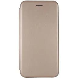 Кожаный чехол-книжка Epik Classy для Xiaomi Redmi 9A Золотой