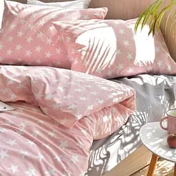 Комплект постільної білизни Ideia StarDreams, євростандарт, пудровий (8-33288)