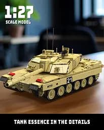 Конструктор танк на радіокеруванні  Mould King танк Челленждер Challenger2 Tank для дорослих та дітей військова техніка 1129 деталей - мініатюра 7