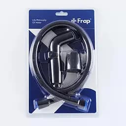 Гігієнічний набір (лійка, шланг, кронштейн), чорний Frap F021-6, Чорний матовий - мініатюра 5