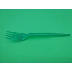 Вилка одноразовая Юніта стеклопластик зеленая 100 шт.