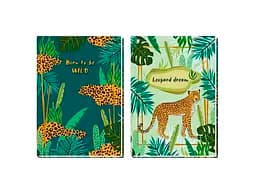 Зошит, А5, 210x148 мм, тверда палітурка, 80 аркушів, серія Wild