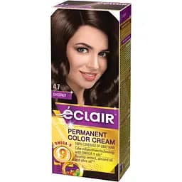 Крем-краска для волос Éclair Omega-9 стойкая №4.7 Каштан