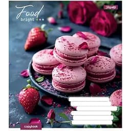 Зошит учнівський "Bright Food" 1 Вересня 768130 24 аркушів Різнокольоровий