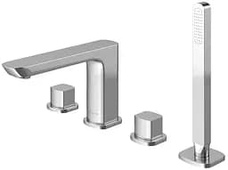 Змішувач на борт ванни Kohlman Foxal chrome QB240F Хром