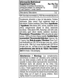 Амінокислота Zoomad Labs Raw One Beta Alanine Вишня 400 г  - мініатюра 2