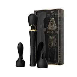Вібромасажер з насадками Zalo — Kyro Wand Obsidian Black Zalo SO6651 97486