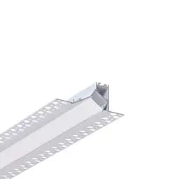 LED профіль врізний під шпаклівку з розсіювачем PC, 3м KLOODI KLP9534 3 WH - мініатюра 5
