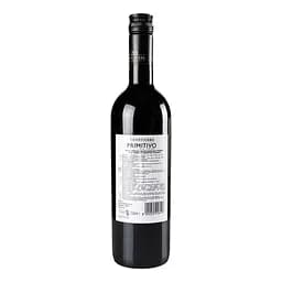 Вино Zonin Primitivo Salento, червоне, сухе, 13%, 0,75 л - мініатюра 3