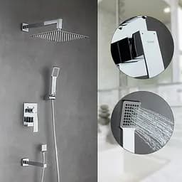 Душова система прихованого монтажу Gappo 1/4 G7102, 3 функції, Хром - мініатюра 2