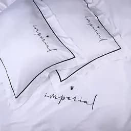 Комплект постільної білизни MirSon Imperial Tencel №01 White 143x210 см (2200010753233) - мініатюра 2