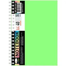 Блокнот А4 АП-1501(Light-Green) 40 аркушів, пружина збоку