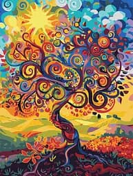 Набір для розпису по номерах Древо буття, 30x40 см, КНО5140